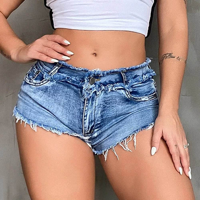 Women Euro Style Summer Denim Shorts - Shorts - AltGoth - Mad Fly Essentials