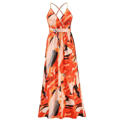 Women European Bohemian Maxi Dress - Mad Fly Essentials