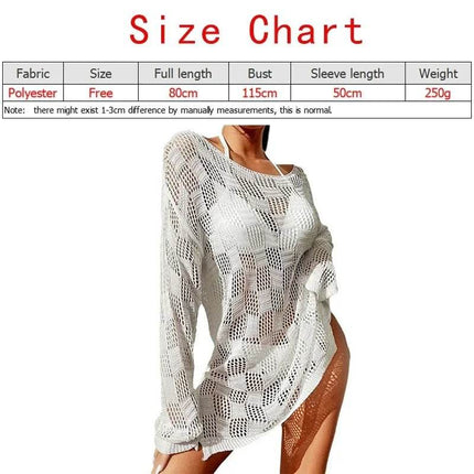 Women European Hollow Out Bikini Cover - up Mini Dress - Mini Dress - Kayle - Mad Fly Essentials