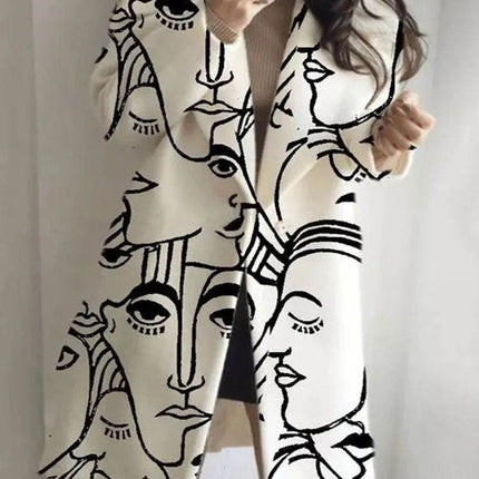 Women European Long Wool Cardigan Outerwear - Outerwear - Btsukimi - Mad Fly Essentials