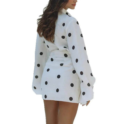 Women European Polka Fashion Mini Dress - Mini Dress - RFORX PANS - Mad Fly Essentials