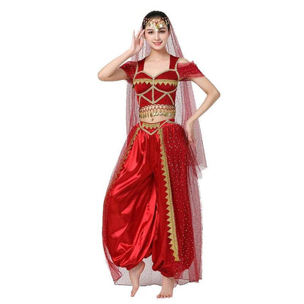 Women Exotic Belly Dancing 4pc Costume Set - Costume Set - Echoine - Mad Fly Essentials