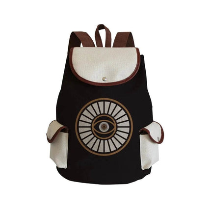 Women Eye Linen Trendy Animal Backpacks - Mad Fly Essentials