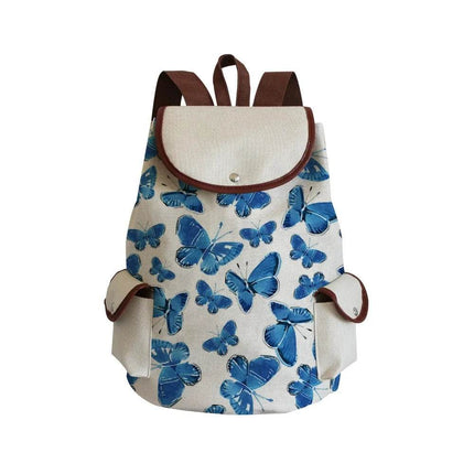Women Eye Linen Trendy Animal Backpacks - Mad Fly Essentials