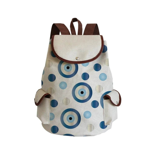 Women Eye Linen Trendy Animal Backpack - Backpack - Wish Shape - Mad Fly Essentials