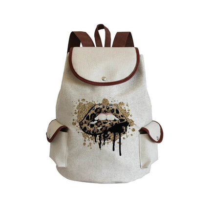 Women Eye Linen Trendy Animal Backpacks - Mad Fly Essentials