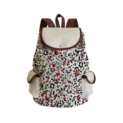 Women Eye Linen Trendy Animal Backpack - Backpack - Wish Shape - Mad Fly Essentials