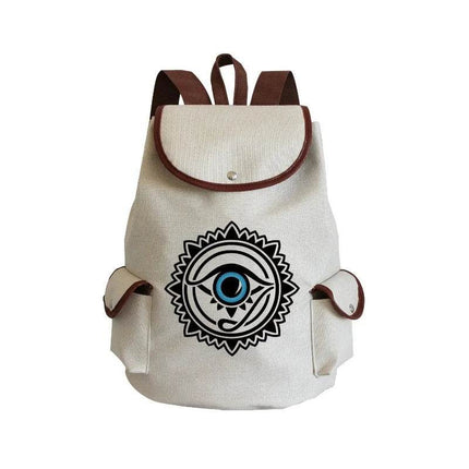 Women Eye Linen Trendy Animal Backpack - Mad Fly Essentials