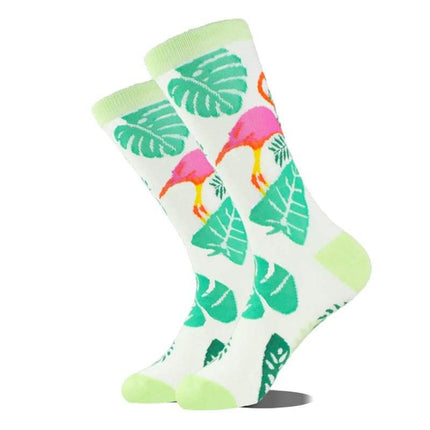 Women Fashion Animal Flamingo Long Socks - Mad Fly Essentials