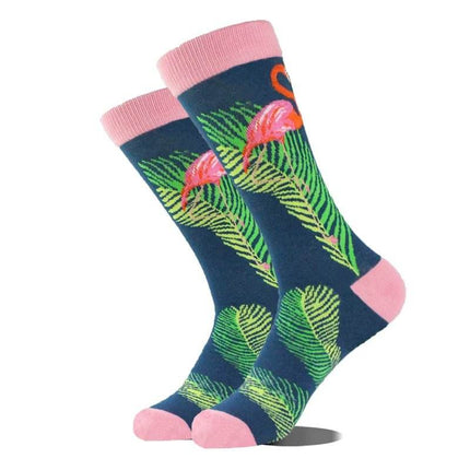 Women Fashion Animal Flamingo Long Socks - Socks - COSPLACOOL - Mad Fly Essentials