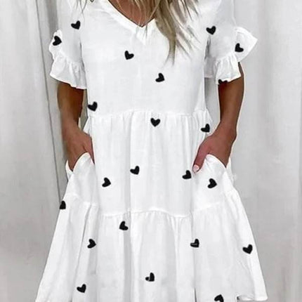 Women Fashion Floral Ruffle Mini Dress - Mad Fly Essentials