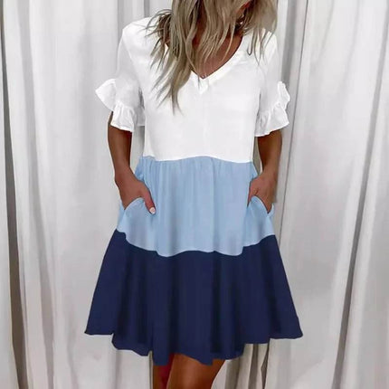 Women Fashion Floral Ruffle Mini Dress - Mini Dress - Veryou - Mad Fly Essentials