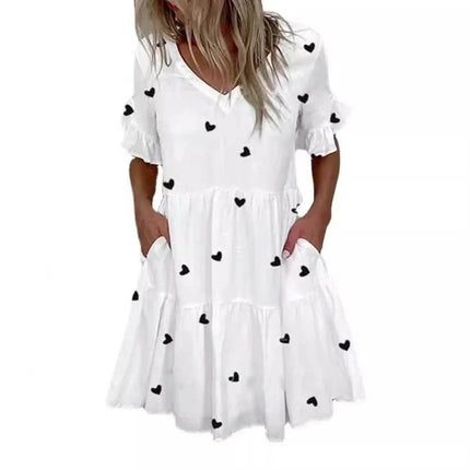 Women Fashion Floral Ruffle Mini Dress - Mini Dress - Veryou - Mad Fly Essentials