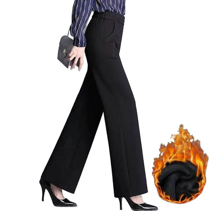Women Fashion High Waist Flared Dress Pants - Dress Pants - Adyce - Mad Fly Essentials