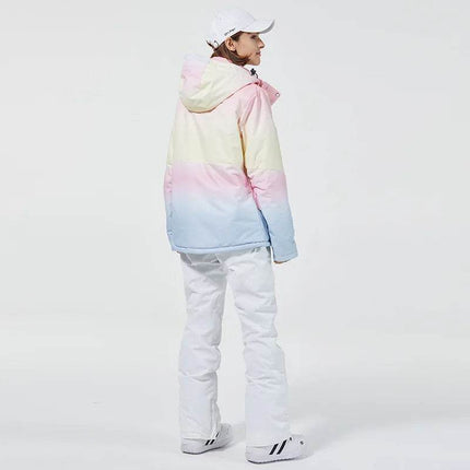 Fashion Pink Windproof Ski Suit Women Outerwear - Outerwear - ARCTIC QUEEN - Mad Fly Essentials