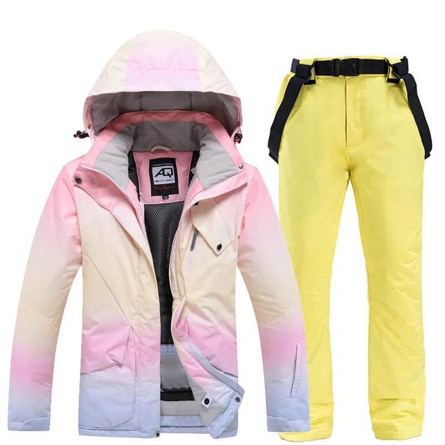 Fashion Pink Windproof Ski Suit Women Outerwear - Outerwear - ARCTIC QUEEN - Mad Fly Essentials