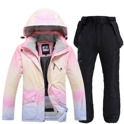 Fashion Pink Windproof Ski Suit Women Outerwear - Outerwear - ARCTIC QUEEN - Mad Fly Essentials