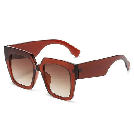 Women Fashion Square Oversized Frame Retro Sunglasses - Women Sunglasses - Oblisk Eyewear - Mad Fly Essentials