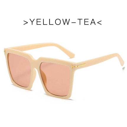 Women Fashion Square Retro UV400 Cat - Eye Sunglasses - Sunglasses - MUSELIFE - Mad Fly Essentials