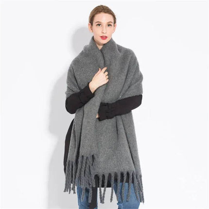 Women Fashion Warm Plaid Shawl Scarf - Scarf - RUNMEIFA - Mad Fly Essentials