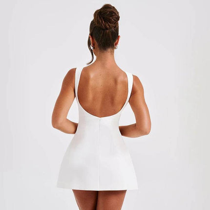 Women Fashion White Bodycon Party Dress - Party Dress - Miss Ord - Mad Fly Essentials