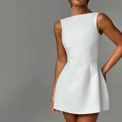 Women Fashion White Bodycon Party Dress - Party Dress - Miss Ord - Mad Fly Essentials