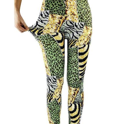 Women Fitness Plaid Elastic Leggings - Leggings - CUHAKCI - Mad Fly Essentials