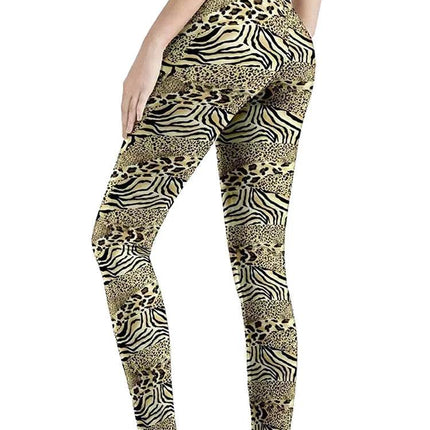 Women Fitness Plaid Elastic Leggings - Mad Fly Essentials