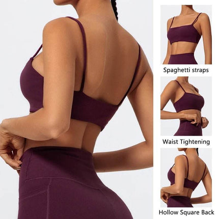 Women Fitness Sling Yoga Bra Crop Top - Crop Top - Stefani Lee - Mad Fly Essentials