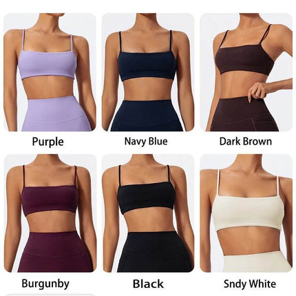 Women Fitness Sling Yoga Bra Crop Top - Crop Top - Stefani Lee - Mad Fly Essentials