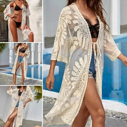 Women Floral Beach Cardigan Outerwear - Mad Fly Essentials