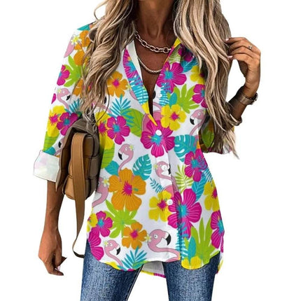Women Flower Power Casual 3D 70s Blouse - Mad Fly Essentials
