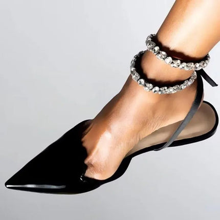 Women Footwear Crystal Sequin Gladiator Pointed Pump - Women Footwear - JUUMMP - Mad Fly Essentials