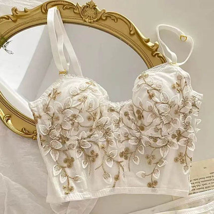 Women French Lace Bra Lingerie Set - Mad Fly Essentials