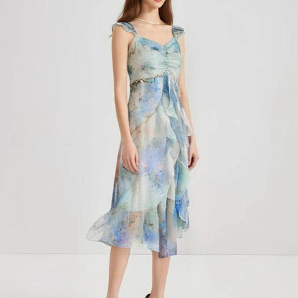 Women French Style Camisole MIDI Dress - Mad Fly Essentials