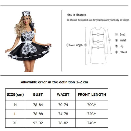 Women French Victorian Waiter Costume Set - Costume Set - OJBK - Mad Fly Essentials