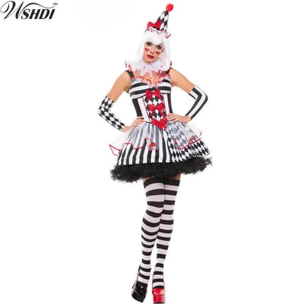 Women Circus Clown Halloween Costume - Mad Fly Essentials