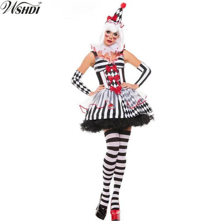 Women Funny Circus Clown Halloween Cosplay Costume - Costume - Coldker - Mad Fly Essentials
