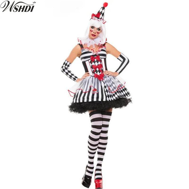 Women Funny Circus Clown Halloween Cosplay Costume - Costume - Coldker - Mad Fly Essentials