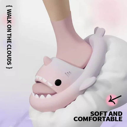 Funny Gradient Shark Beach Women Slippers - Women Slippers - TECHOME - Mad Fly Essentials