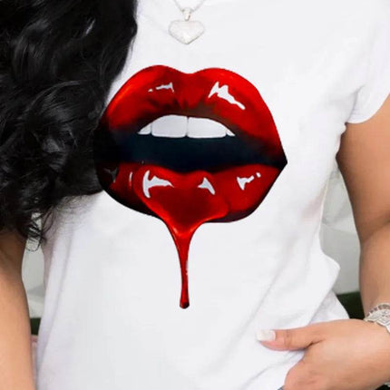 Women Funny Lips Graphic Shirt - Shirt - You're My Secret - Mad Fly Essentials