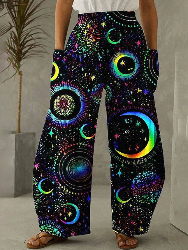 Women Galaxy Sky 3D Harem Pants - Harem Pants - Cute Sphere - Mad Fly Essentials