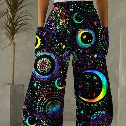 Women Galaxy Sky 3D Harem Pants - Mad Fly Essentials