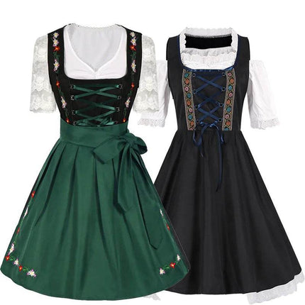 Women German Oktoberfest Dirndl Maid Costume Dress - Costume Dress - Kayle - Mad Fly Essentials