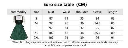 Women German Oktoberfest Dirndl Maid Costume Dress - Costume Dress - Kayle - Mad Fly Essentials