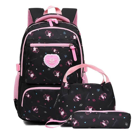 Girls Heart Backpack 3pc Set Women Accessories - Women Accessories - Stungrish - Mad Fly Essentials