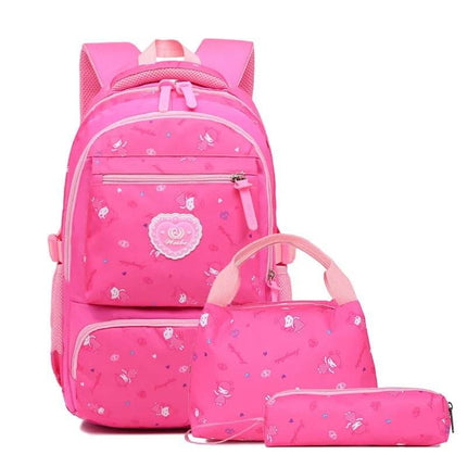 Girls Heart Backpack 3pc Set Women Accessories - Women Accessories - Stungrish - Mad Fly Essentials
