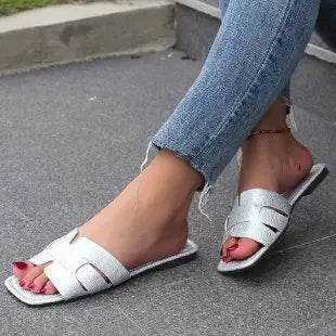 Women Golden Outdoor Fashion Summer Slippers - Slippers - PIERESA - Mad Fly Essentials