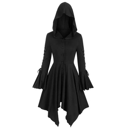 Women Gothic Medieval Viking Trench Costume Dress - Costume Dress - Five Shell - Mad Fly Essentials