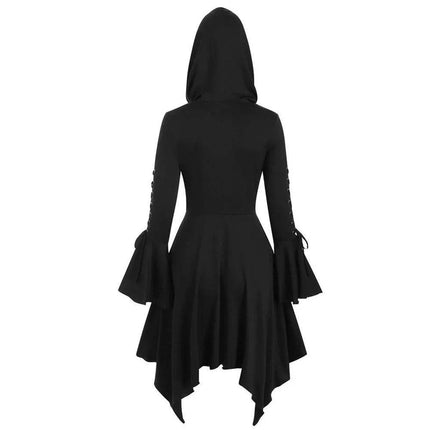 Women Gothic Medieval Viking Trench Costume Dress - Costume Dress - Five Shell - Mad Fly Essentials
